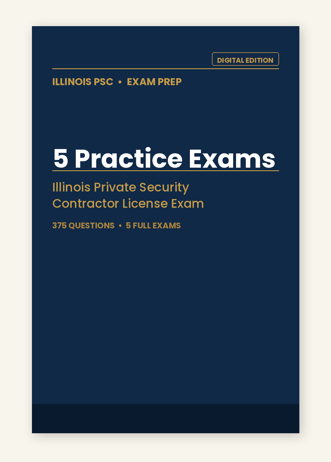 Illinois PSC 5 Practice Exams Pack — Digital Edition cover