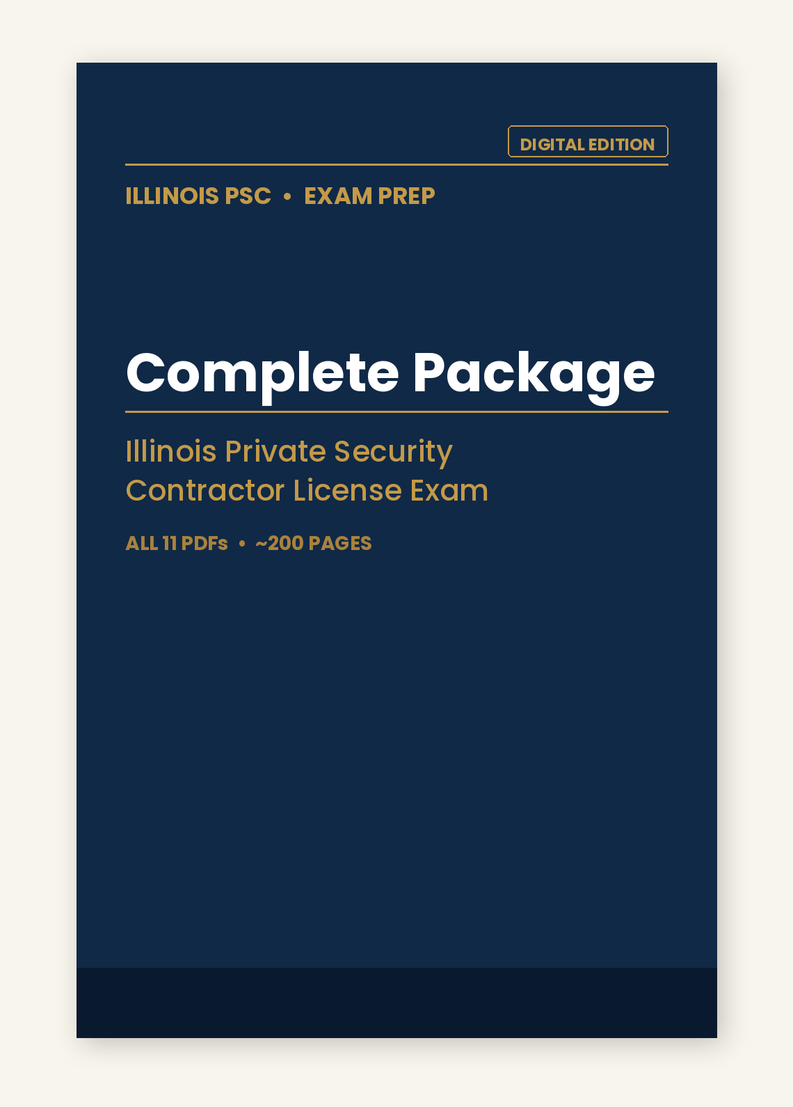 Illinois PSC Complete Package — Digital Edition cover (11 PDFs)