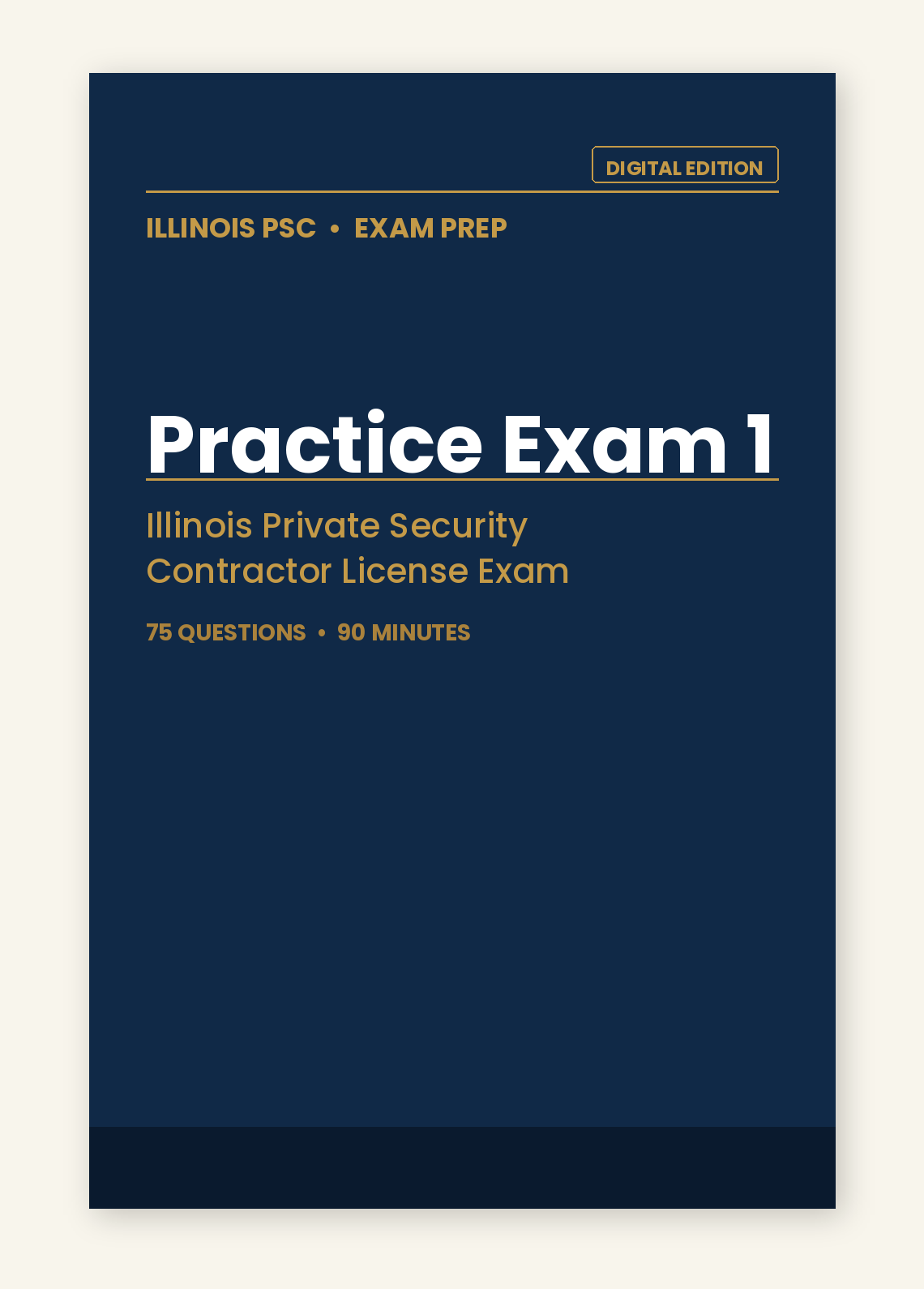Illinois PSC Practice Exam 1 — Digital Edition cover