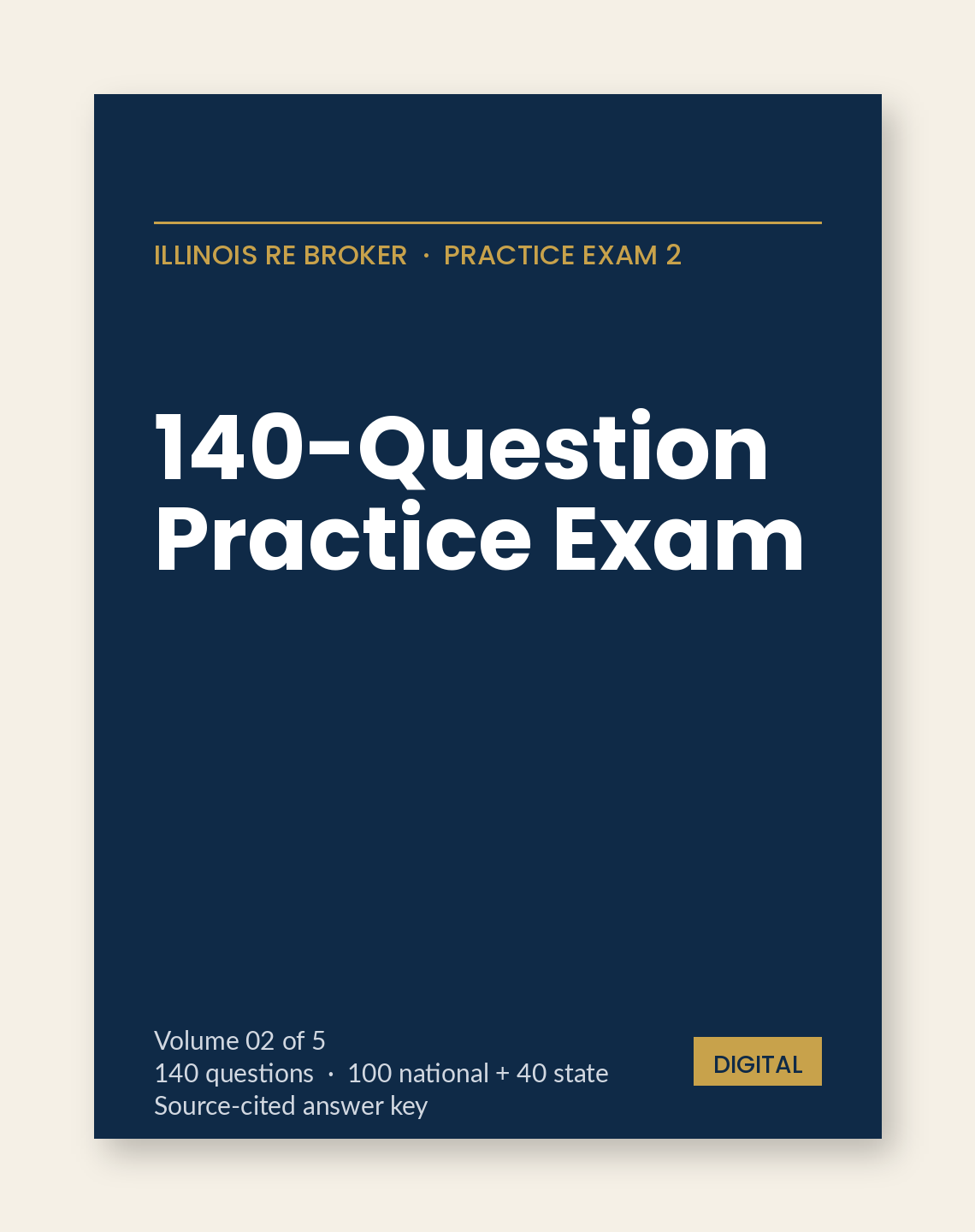 PassPath Prep: Illinois RE Broker — Practice Exam 2 - Instant Digital Download