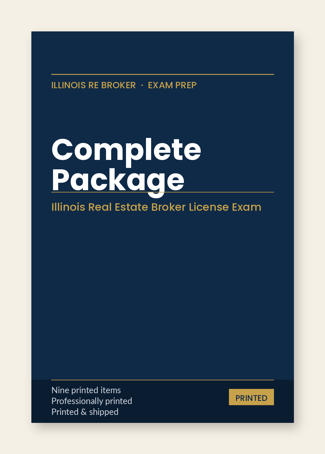 PassPath: Illinois Real Estate Broker — Complete Package (Printed Edition)