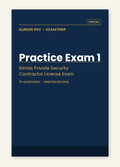 Illinois PSC Practice Exam 1 — Printed Edition cover