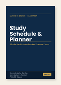 PassPath: Illinois RE Broker — Printed Study Schedule & Planner