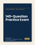 PassPath: Illinois RE Broker — Printed Practice Exam 5