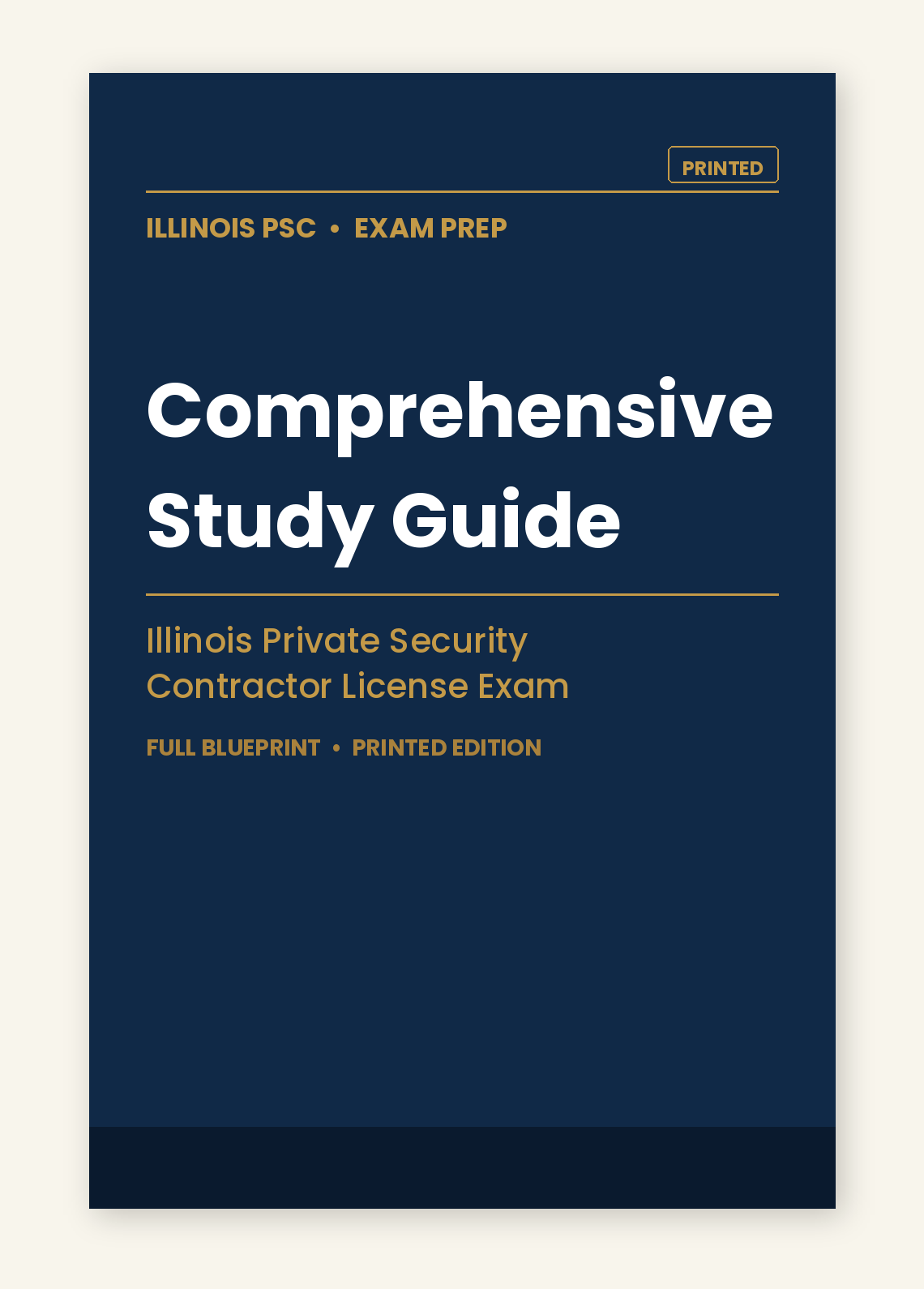 Illinois PSC Printed Comprehensive Study Guide cover