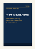 Illinois PSC Printed Study Schedule & Planner cover